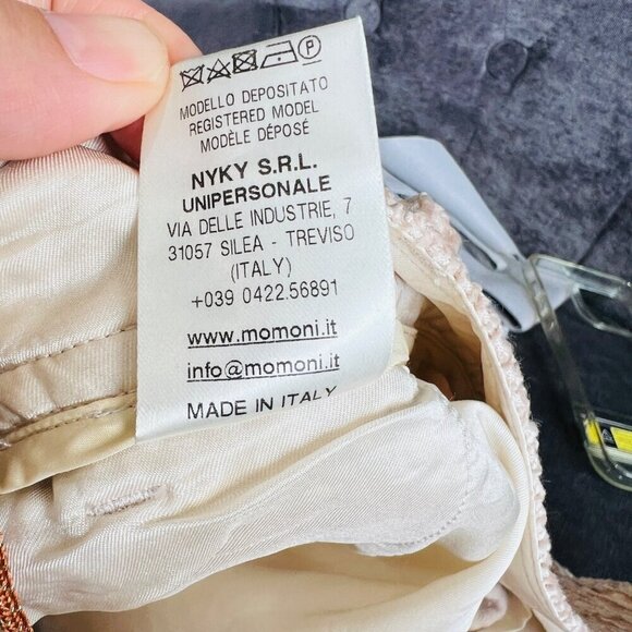 Momoni Halsbrook Vischio pull on corduroy pants, beige, Size 42 H51 - Picture 14 of 14